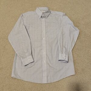 Gold Label Roundtree and Yorke Fitted Non-Iron Poplin Long Sleeve Men's 15.5/33